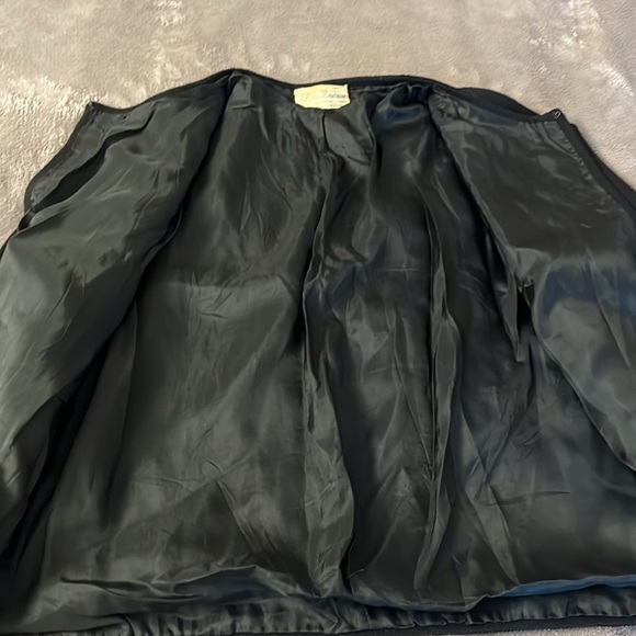 Vintage Black Wool Embellished Open Front Cardigan Jacket Long Sleeve Si… - Picture 8 of 13